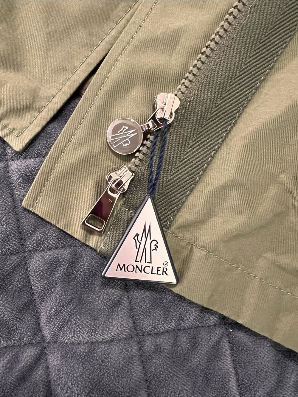 Moncler Hooded Jacket Women Medium 2 Military LLO concealed Field Cargo $1690 - Picture 9 of 16